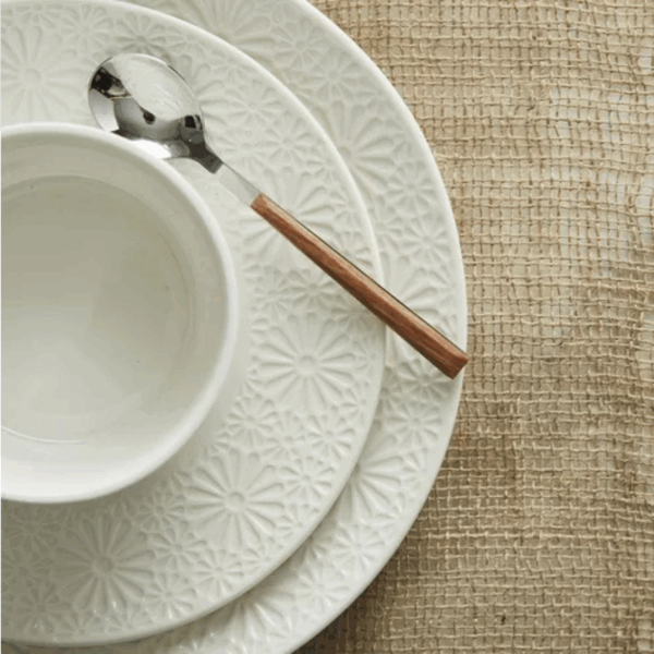 Plato margarita set x 6 unidades