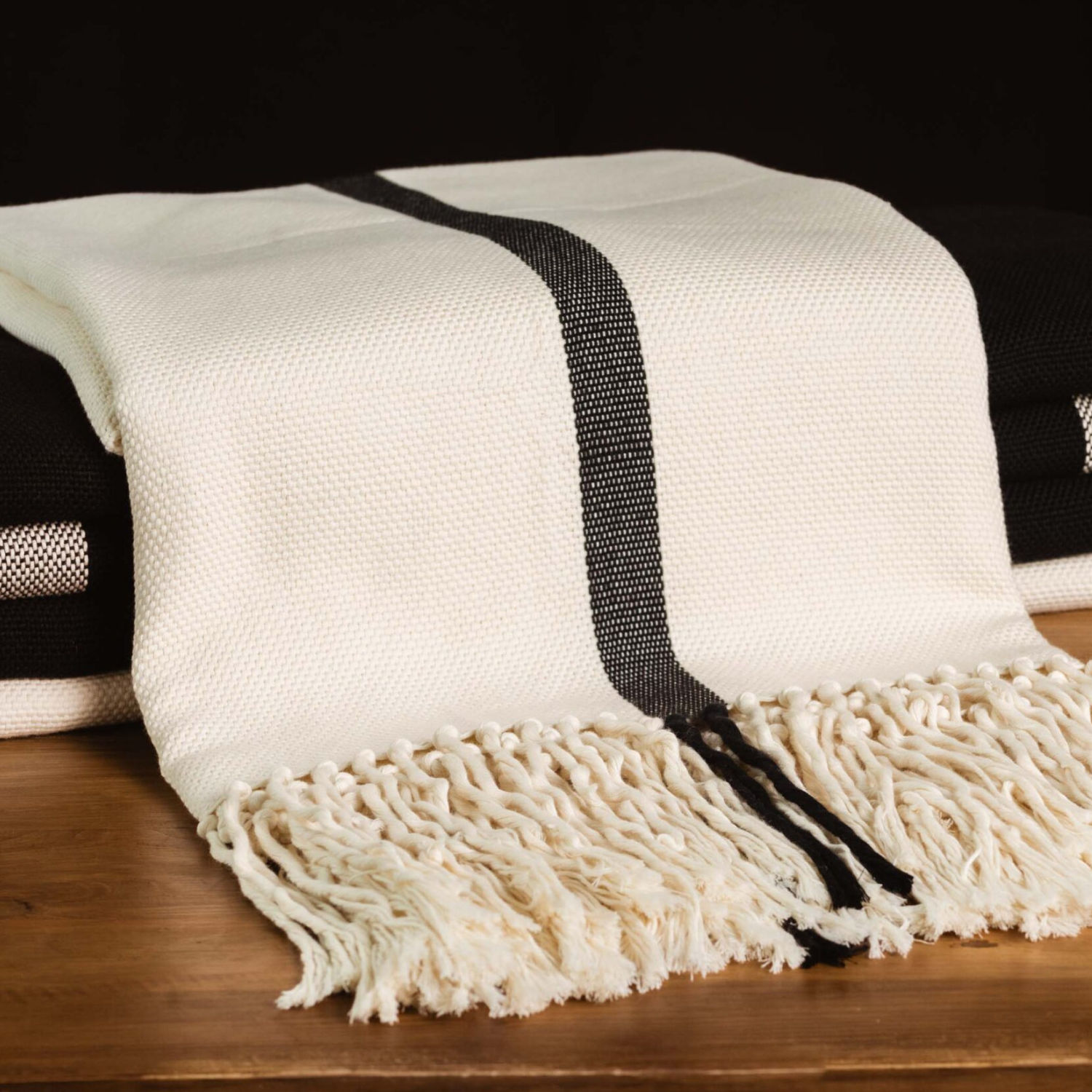 Manta multicabo de hilo de algodon