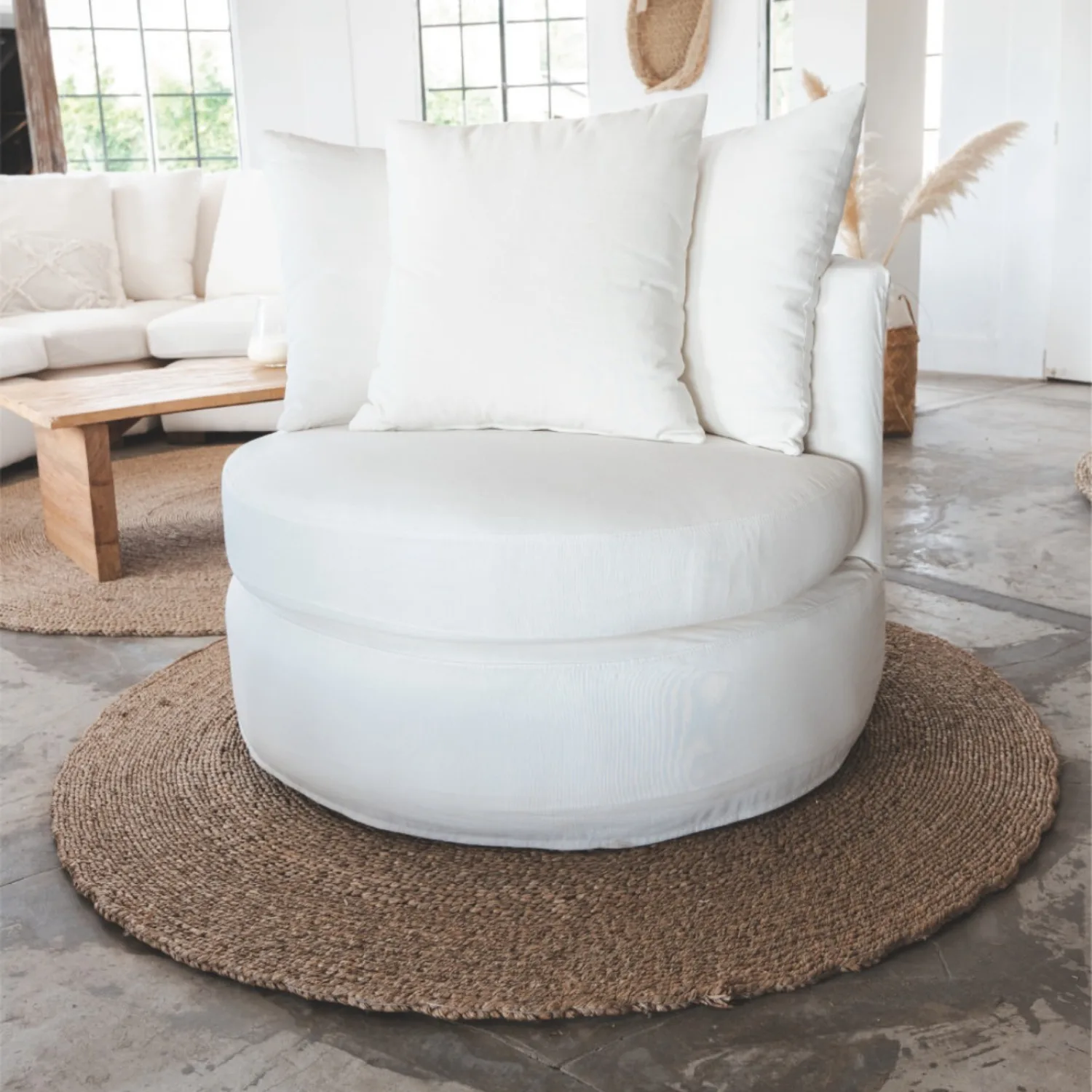 Sillón redondo Rina