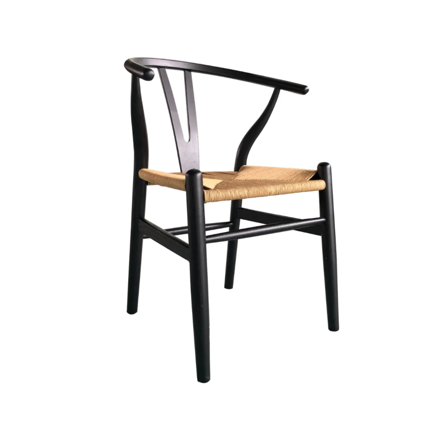 Silla Wishbone negra